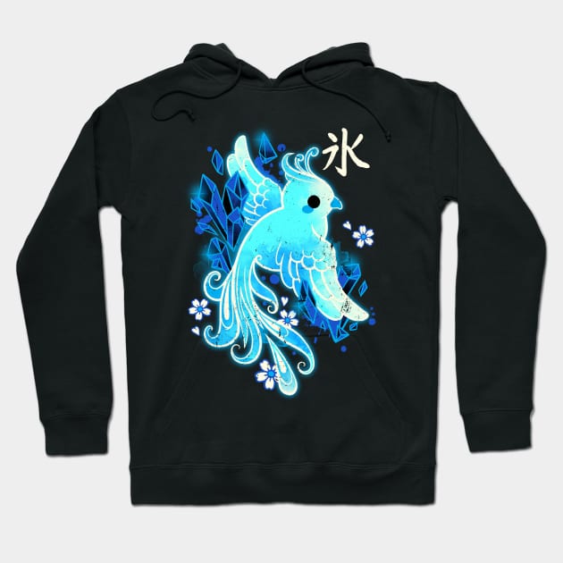 Ice phoenix kawaii Hoodie by NemiMakeit